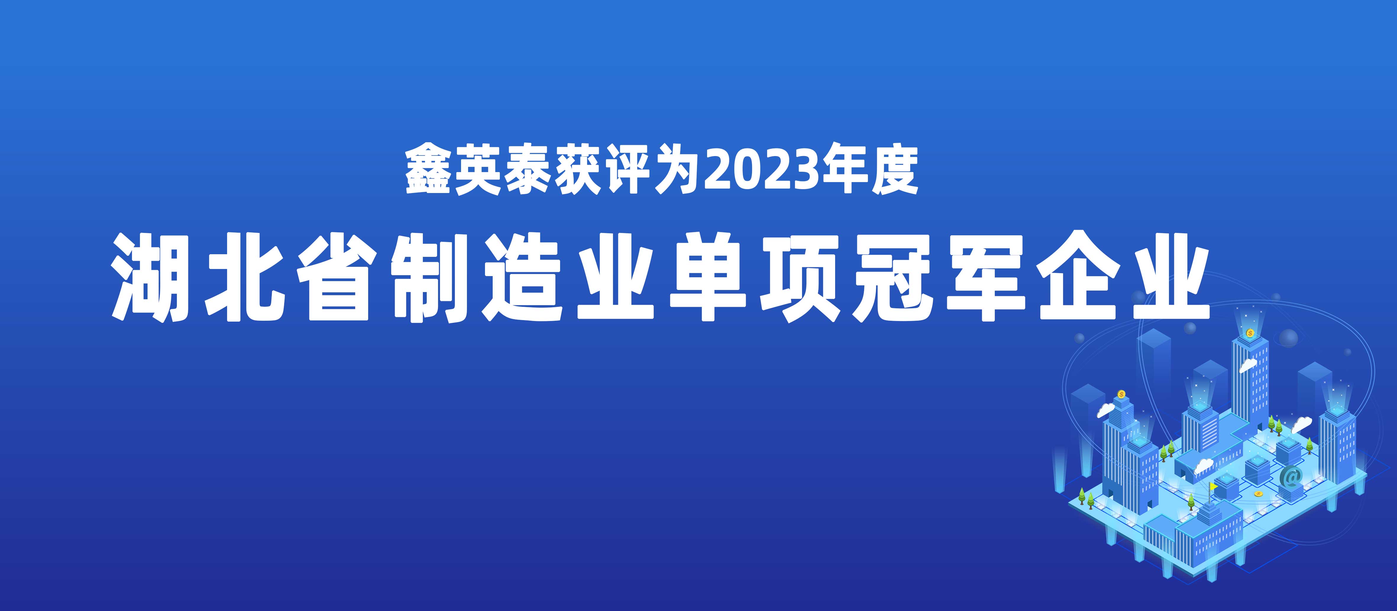 9728太阳集团获评2023年度湖北省制造业单项冠军企业